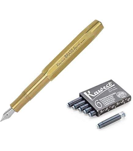 Amazon | Kaweco Sport Fountain Pen Brass Nib: F | 万年筆