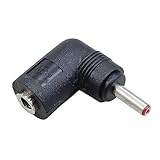 MaxLinker (マックスリンカー) DC端子サイズ変換アダプタ L型 メス側 外径4.0mm 内径1.7mm → オス側 外径3.5mm 内径1.35mm DCアダプタサイズ変換に 電力24v 5Aまで対応 直角タイプ (4.0φ/1.7φ→3.5φ/1.35φ)