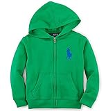 Polo Ralph Lauren(ポロラルフローレン) ビッグポニー フード付 パーカー（緑色）【 (２T（2歳）) [並行輸入品]