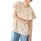 [ロペピクニック] ブラウス 花柄ラッフルブラウス/リンクコーデ レディース ベージュ系(28)