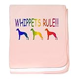 CafePress – Whippet – スーパーソフトベビー毛布、新生児おくるみ ピンク 05002970676832E