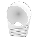 LED Tweezingミラーby bryt – 3.75インチDia。、10 x倍率、コンパクトで軽量、迅速に固定するほとんどのサーフェス ホワイト QB-LPP-HK-VM-001-WHTE-FB