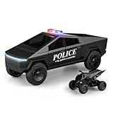 トイトラック パトカー ダイキャストメタル サイバートラック モデル ピックアップトラック 1/32 おもちゃキャンピングカー バン 音と光付き ギフト 対象年齢6歳以上