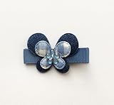 Baby Deer Clips　ヘアクリップ for ベビー　レトロバタフライ（ブルー）
