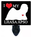 Night Light – I Heart My Lhasa Apso – Love – 犬LED Night Light