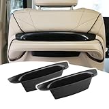 Temiry トヨタ専用 アルファード ヴェルファイア 40系 シートバックハンドル 収納ボックス 2個セット ポケット コンソールトレイ 車内収納 小物入れ 滑り止め 内蔵型 カスタムパーツ インテリア 内装パーツ 新型アルファード アクセサリー ブラック