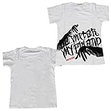 ノーブランド サルエル 前ロゴ 半袖 上下セット 160cm ホワイト