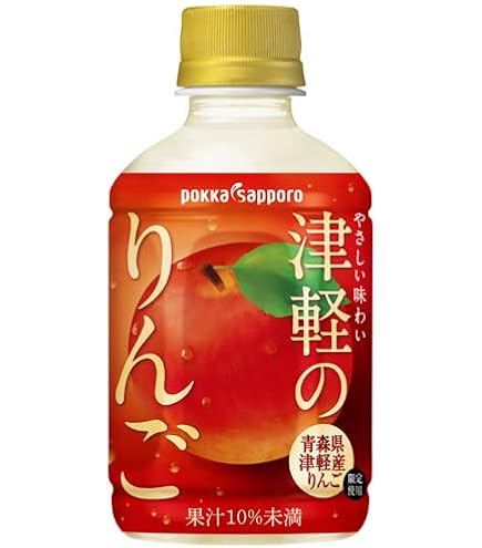 Amazon.co.jp: ポッカサッポロ 津軽のりんご 280mlペットボトル×24本入