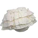 プラチナムベイビー柔らか天竺★３段フリルブルマ スカート ★0～2歳まではける (バニラ)