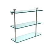 Allied Brass FT-5/16-PNI Triple Glass Shelf 16 Polished Nickel by Allied Brass