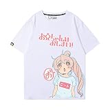 SHIHUA お兄ちゃんはおしまい tシャツ 半袖 夏服 薄い生地 柔らかい 上着 日常服 シンプル風 綿シャツ 人気 アニメ 周辺 グッズ プレゼント (白 3,XXL)