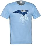 North Carolina TarヒールのTシャツ – 状態とホームwith Roots接地状態 – 2スタイル S