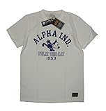 ALPHA(アルファ) TC1096-0418　綿100％　クルーネック半袖Tシャツ　白