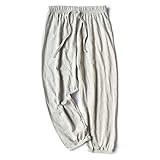 [オチビ] スウェット スエット ロング パンツ ズボン 下 ジョガー ダンス 薄手 コットン 綿 9分丈 クロップ ベビー キッズ 子供 服 男の子 90~140 ガーゼ ワッシャー 加工 通気性 