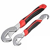 2Pcs Multi-function Universal Quick Snap N Grip Adjustable Wrench Spanner Set by Sunix [並行輸入品]