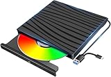 外付けDVDドライブ CD DVDドライブ USB3.0&Type-C両用ケーブル 読取/書込可 静音 DVDプレーヤー 外付けDVD/CDドライブ バスパワー駆動 軽量 薄型 光学ドライブ Mac PC パソコン Windows11対応 Windows10/8/7XP 外付け CD DVD ドライブ