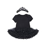 エルフ ベビー(Fairy Baby)ベビーワンピース半袖 女の子 天使の翼 チュチュスカート ふんわり size 73 (ブラック)