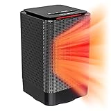 CYIBED セラミックヒーター ファンヒーター 電気ヒーター 小型 省エネ 大風量 2秒速暖 3段階切替 転倒オフ 過熱保護 首振り コン