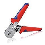 Elitlife　プロ用　圧着プライヤー　圧着ペンチ　エンドスリーブ 四角形状 圧着範囲0.25-10mm² 長さ180mm　圧着工具　精密圧着ペンチ 万能電工ペンチ