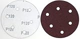 Astral ダブルアクション マジック ペーパー サンダー用 125mm 6穴 各種 100枚 セット (120＃)