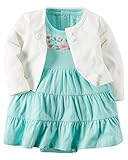カーターズ Carter's 半袖ワンピース ＆ カーディガン 2点セット 2-Piece Bodysuit Dress & Cardigan Set 3M (55-61cm)