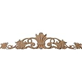 Ekena Millwork ONL24X05X01MALW Medium Marseille Center with Scrolls, 24 1/2-Inch x 5 1/8-Inch x 3/4-