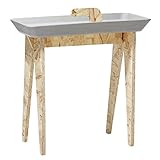 ideaco イデアコ　タイニーウォーク　サイドテーブル＆今治タオルの2点セット (グレー)