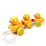 NERLMIAY Wooden Duck Trailer Toys for Toddlers Baby by NERLMIAY