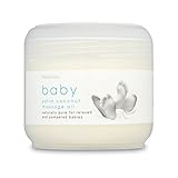 赤ちゃん固体ココナッツマッサージオイル125ミリリットル (Waitrose) (x 2) - Baby Solid Coconut Massage Oil Waitrose 125ml (Pack 