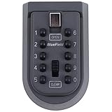 BlueField ボタン式 壁付け キーボックス 収納ボックス 自由に暗証番号設定 ボックスカバー付