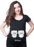 Funny Twinsマタニティ妊娠Tシャツトップ US サイズ: S カラー: グレイ