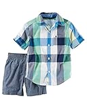 カーターズ Carter's トップス ＆ ショートパンツ 2点セット 2-Piece Button-Front Top & Chambray Short Set 24M (83-86cm) [並行輸