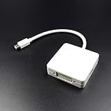 NancyMissY Mini Dp To Hdmi-Compatible Vga 3In1 Mini Display Port Dp Thunderbolt To Dvi Vga Hdmi-Compatible Adapter Cable L