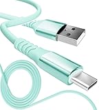 13カラー 4長さ PD急速 15W 60W 100W 100％シリコン 超高耐久 USB-A Type-C to Type-C【inklink Japan公式】充電ケーブル iPhone 充電コード USB-C 機器対応 急速充電 PC/パソコン/ノートパソコン/iPhone/iPad/Android (USB-A to Type-C 3A15W, ミント, 2m)