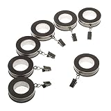 Levolor 54565011 Decorative Fluted Ring for Rods up to 1-Inch Diameter, Antique Pewter, 7-Pack [並行輸入