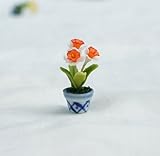 オーキッドフラワー Dollhouse Orchid Flower Handmade Clay