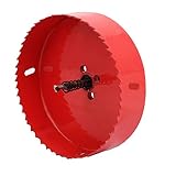 uxcell バイメタルホールソー バネロード ドリルツール 130mmカット直径 M42 HSS