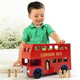 Imagination London Bus ロンドンバス くるま のりもの 木製【知育玩具】【木製玩具】