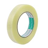 uxcell ガラス繊維テープ ホワイト 断熱 グリッドテープロール 25 x 125mm 50m全長