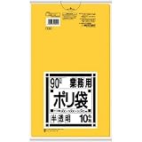 日本サニパック:サニパック 業務用90L袋黄色半透明10 G-24 型式:G-24（1セット:10枚入）