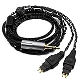 Youkamoo交換用オーディオアップグレードケーブル 互換性 Compatible for Sennheiser HD650 HD600 HD580 HD660S HD660S2 HD58X Massdrop HD6XX 銀メッキ銅ケーブル 3.5mm, 1.2m / 120cm