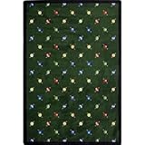 Joy Carpets Games People Play Billiards Gaming Area Rugs, 46-Inch by 64-Inch by 0.36-Inch, Green [並行