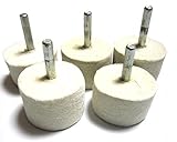 フェルト バフ フェルト ホイール 研磨 研削 セット 金属 仕上げ 鏡面 加工 25mm 40mm (40m5本)