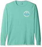 NCAA染めRingspunファッションカラー長袖Tシャツ M ブルー