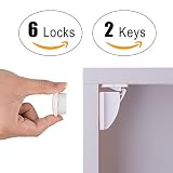 co-z安全赤ちゃん磁気キャビネットロック 6 locks + 2 keys