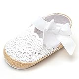 （イスタミコ) Estamico 赤ちゃんの女の子の夏の靴幼児サンダル 13cm レースアップボウホワイト