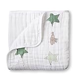 (エイデンアンドアネイ) aden+anais ベビー ブランケット コットン かわいい 大判サイズ 05.up,up-&-away【6031】