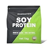 MADPROTEIN ソイプロテイン 人工甘味料不使用 国内製造 大豆 植物性プロテイン (塩バニラ, 1kg)