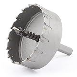 uxcell ホールソー　超硬ホールソー　軸付ホールソー　ステンレス鋼ホールソー　75mm　切削工具