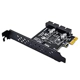 Buerjia USB3.2 Pci-E 拡張カード アダプター 2 ポート 19Pin アダプター カード ルネサス D720201 5Gbps USB3 から Pci Express アダプター カード